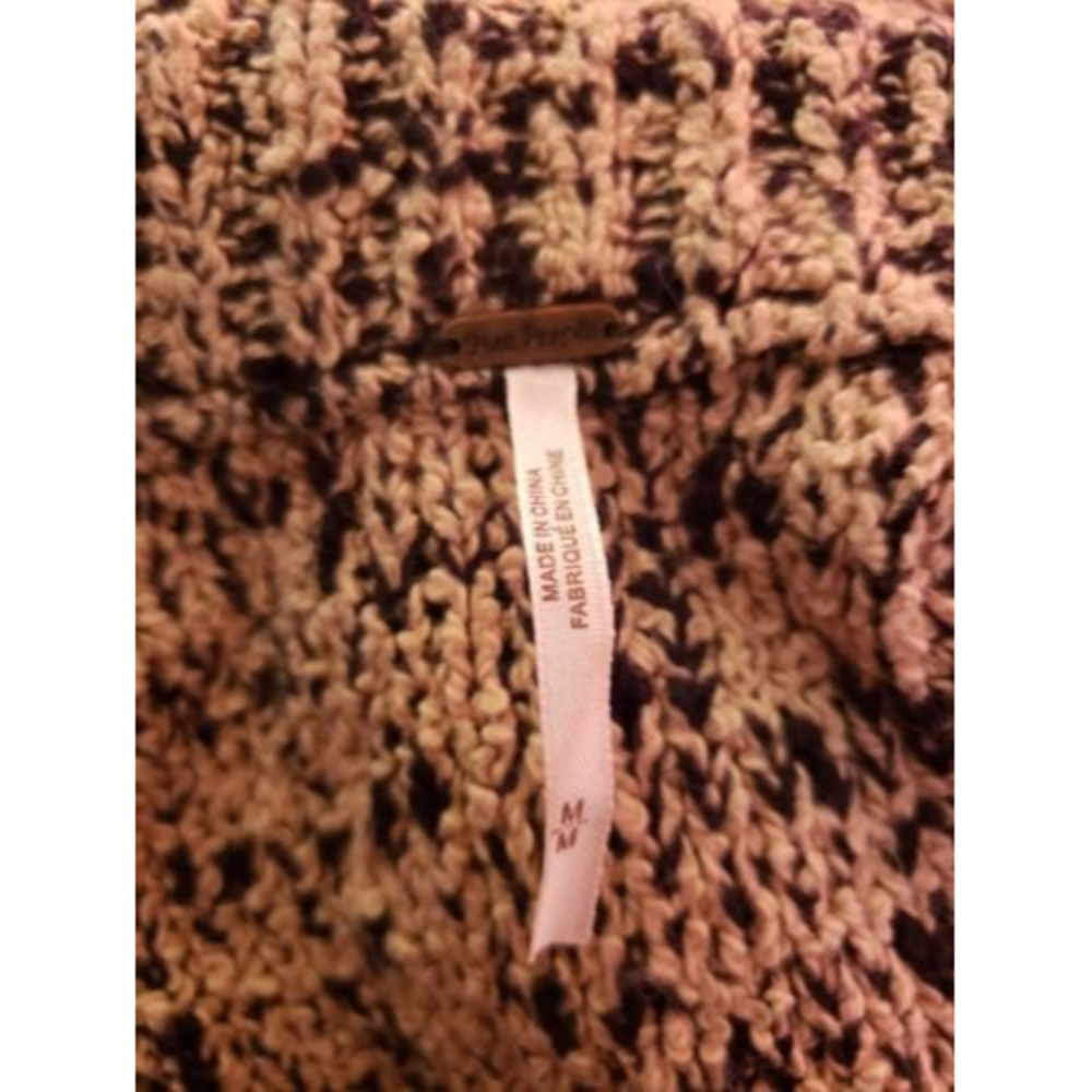 Free People Heathered Sweater Front Pocket Medium - Picture 6 of 6